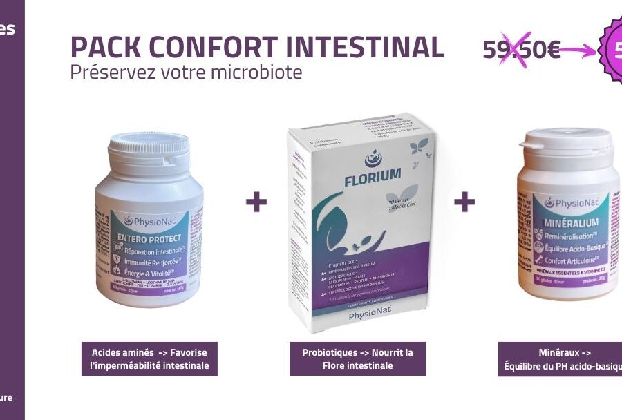 PACK CONFORT INTESTINAL -  1 MOIS DE CURE