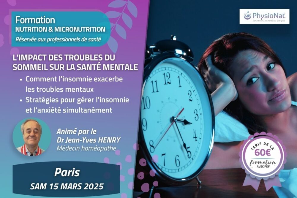 Formation "L'Impact des Troubles du Sommeil sur la Santé Mentale", le Samedi 15 Mars 2025 à Paris